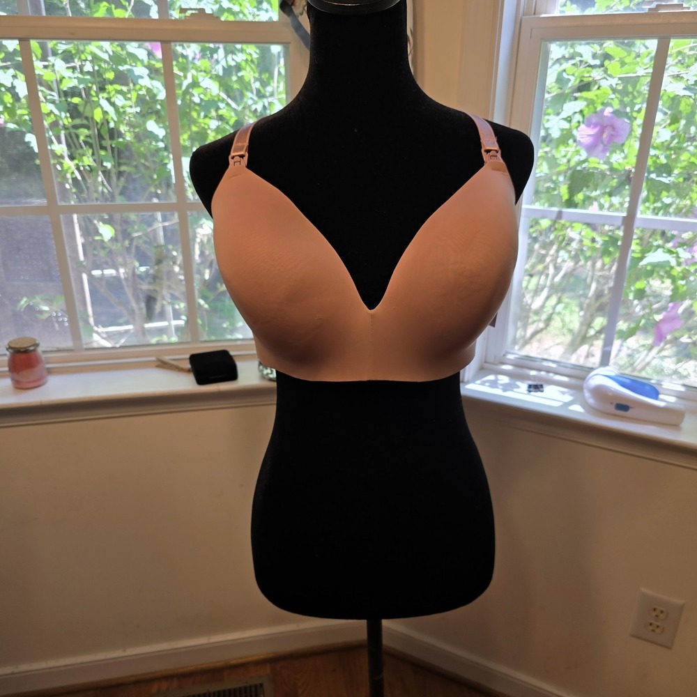 Auden Nursing Wirefree Bra Mauve Size 38DDD